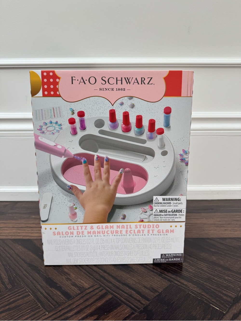 FAO Schwarz Pink Glitz & Glam Nail Studio Playset